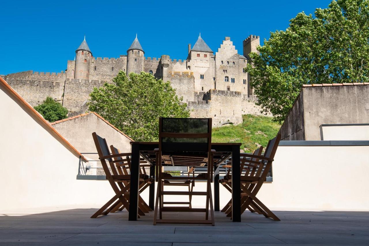 La Terrasse De La Tour Pinte. Carcassonne Exterior foto