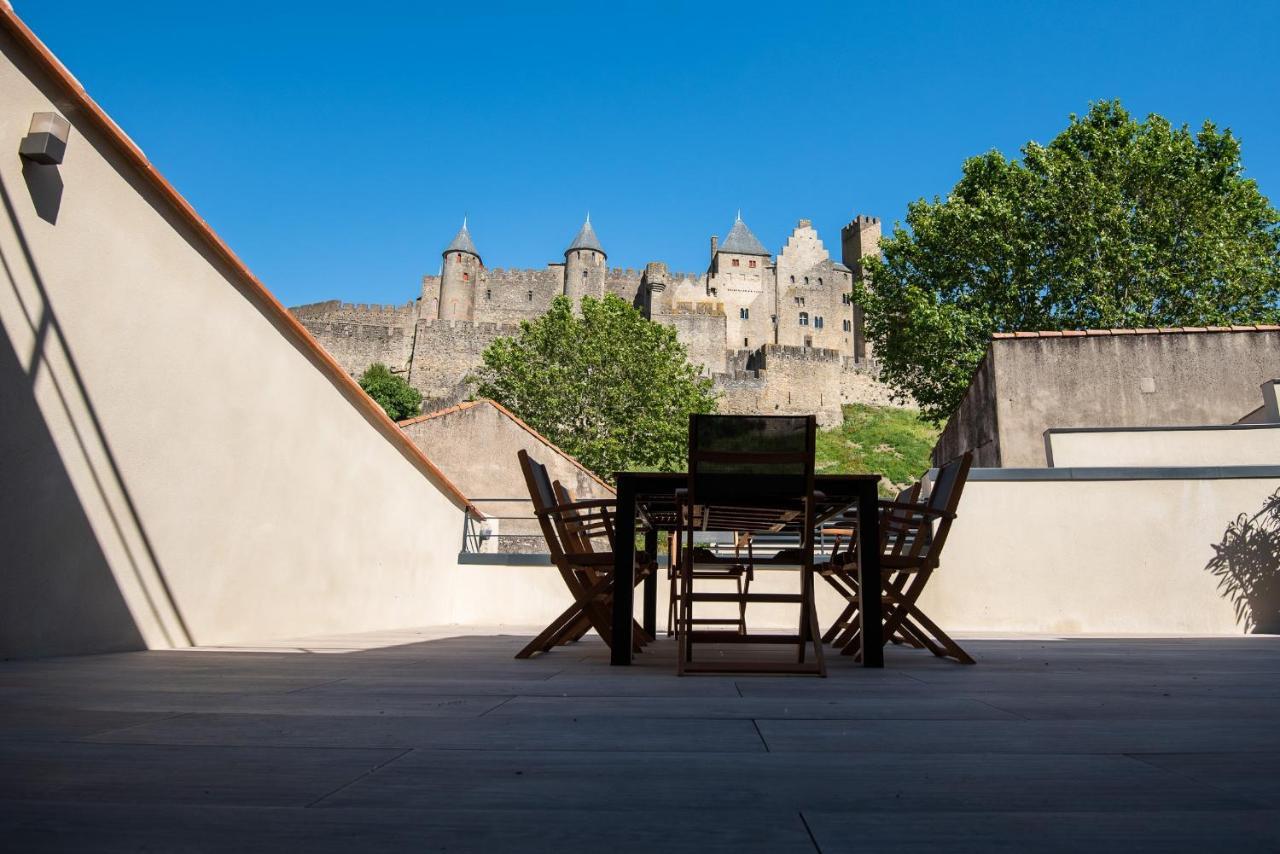 La Terrasse De La Tour Pinte. Carcassonne Exterior foto